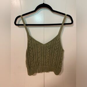 Green Knit Top